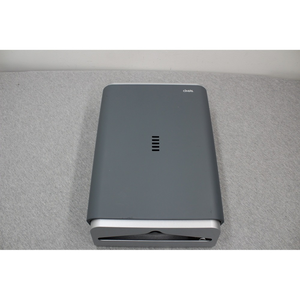 Cintas Paper Towel Dispenser Gray Silver Wall Mount Commercial Manual Pull Down